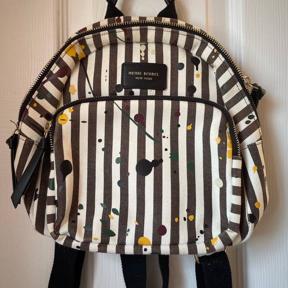 henri bendel Handbags - Henri Bendel West 57 Paint Splatter Mini Backpack